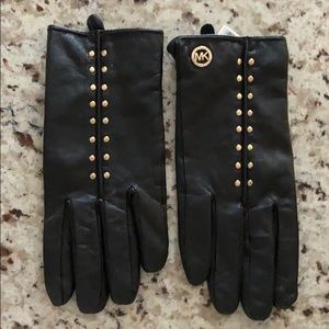 Michael Kors Leather Gloves